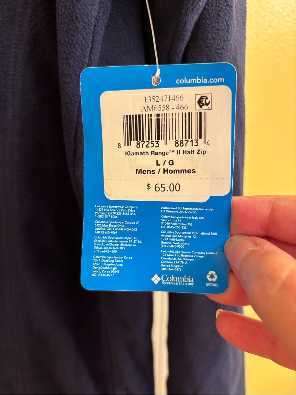NWT Columbia Klamath Range 1/4 Zip Fleece - Picture 3 of 6